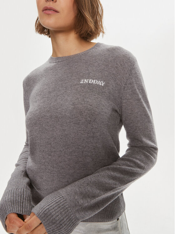 2NDDAY 2NDDAY Sweater Lance 2000340408 Szürke Regular Fit