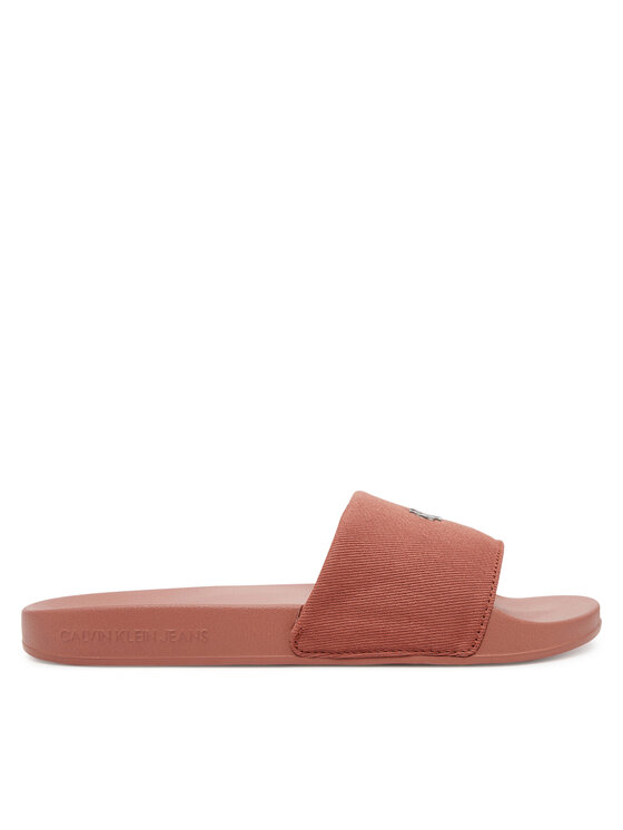 Calvin Klein Jeans Calvin Klein Jeans Şlapi Slide Monogram Hardware YW0YW01713 Coral