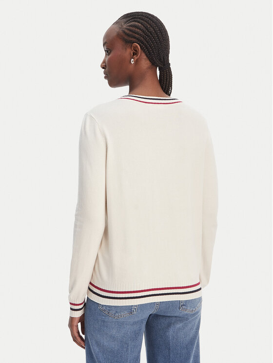 Liu Jo Sport Liu Jo Sport Sweter TA6068 MS49I Biały Regular Fit