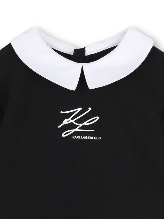 Karl Lagerfeld Kids Karl Lagerfeld Kids Повсякденна сукня Z31291 S Чорний Regular Fit