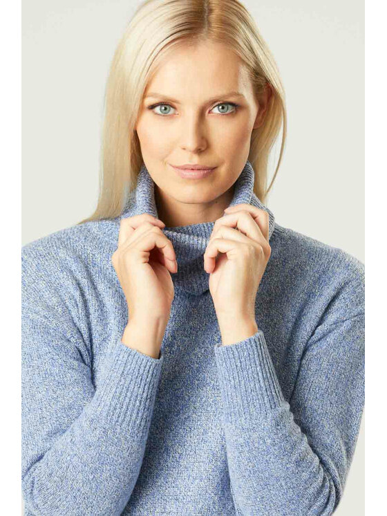 QUIOSQUE QUIOSQUE Sweter QUIOSQUE 6NB005831 Niebieski Regular Fit