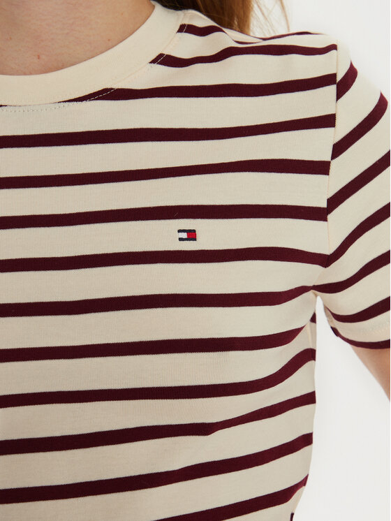 Tommy Hilfiger Tommy Hilfiger T-Shirt New Cody WW0WW40587 Εκρού Slim Fit