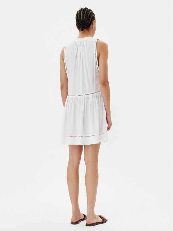 Seafolly Seafolly Rochie de vară Beach Basics 52931-DR Alb Regular Fit