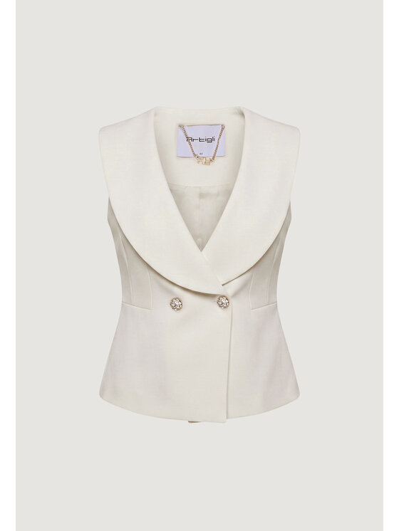 Artigli Artigli Maglione COLLO SCIALLATO Bianco To Fit