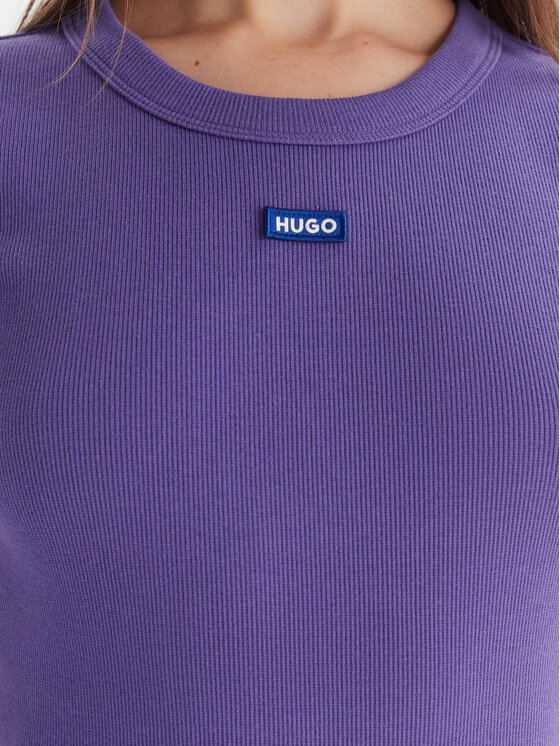 HUGO HUGO T-shirt Easy 50523924 Viola Slim Fit