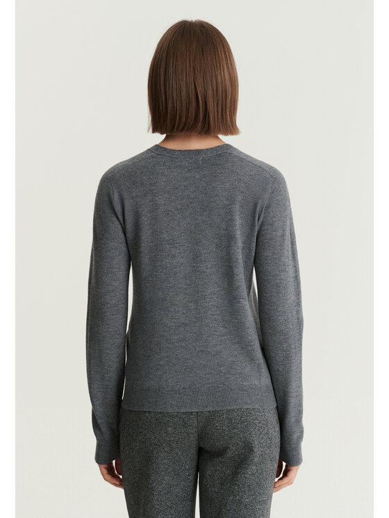 TATUUM TATUUM Sweter MERSA Szary Classic Fit