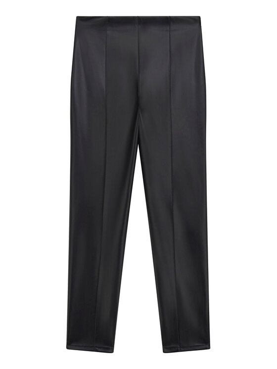Guess Guess Hose aus Kunstleder J5BB00 WFV60 Schwarz Slim Fit