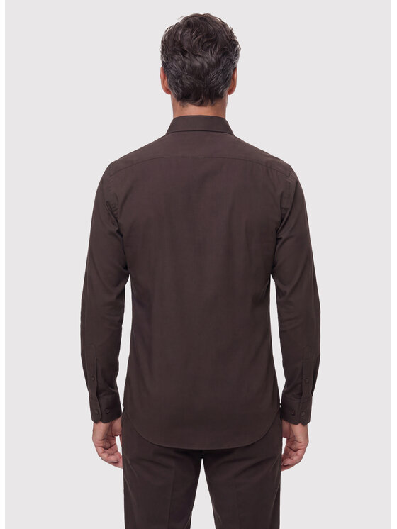 Pako Lorente Pako Lorente Koszula P26WF-1X-027 Brązowy Slim Fit