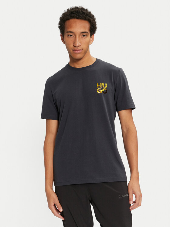 HUGO Hugo Тишърт Diridumti 50522134 Тъмносин Regular Fit