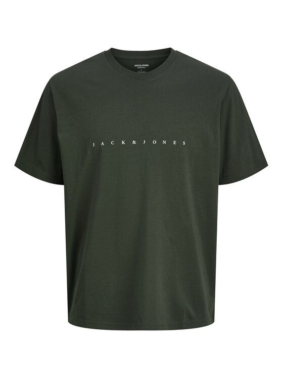 Jack & Jones Jack & Jones T-Shirt Star 12234746 Zielony Relaxed Fit