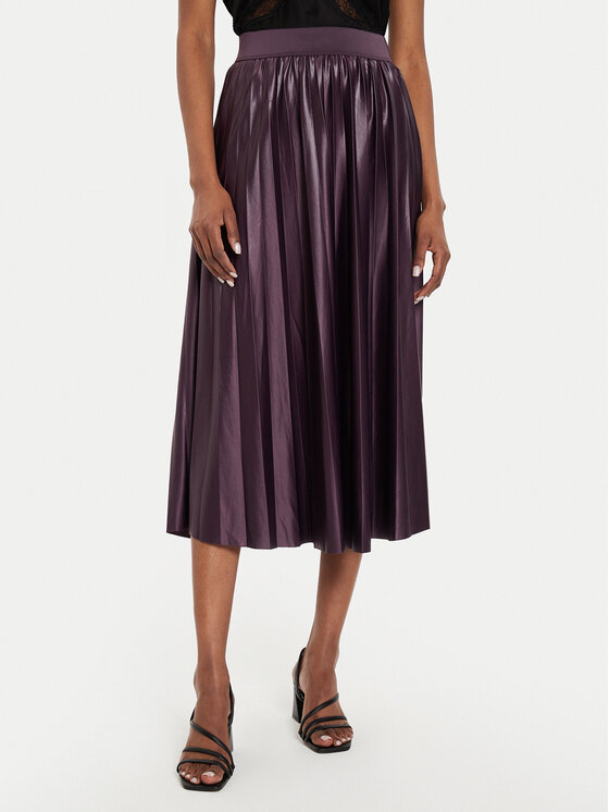 Vila Vila Plisuotas sijonas Nitban 14063241 Violetinė Regular Fit