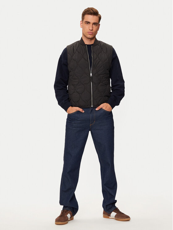 Jack&Jones Jack&Jones Prsluk Koda 12258386 Crna Regular Fit