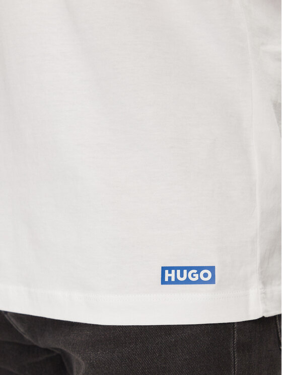 HUGO Hugo Súprava 3 tričiek Naolo 50522382 Biela Regular Fit