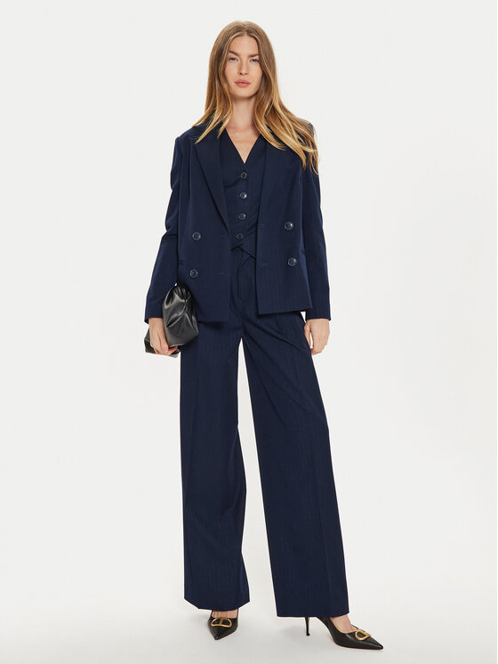 TWINSET TWINSET Sako 242TP2150 Tmavomodrá Regular Fit