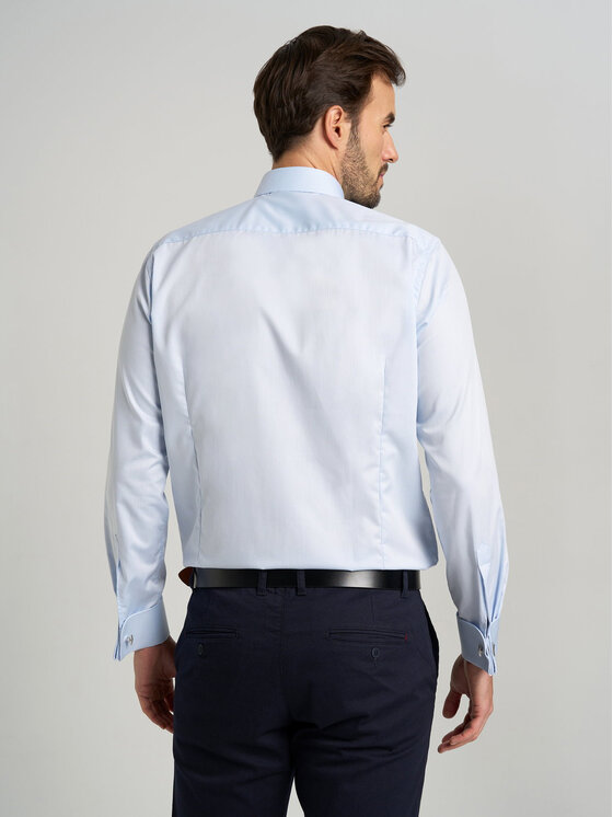 Willsoor Willsoor Koszula s47448 Niebieski Slim Fit