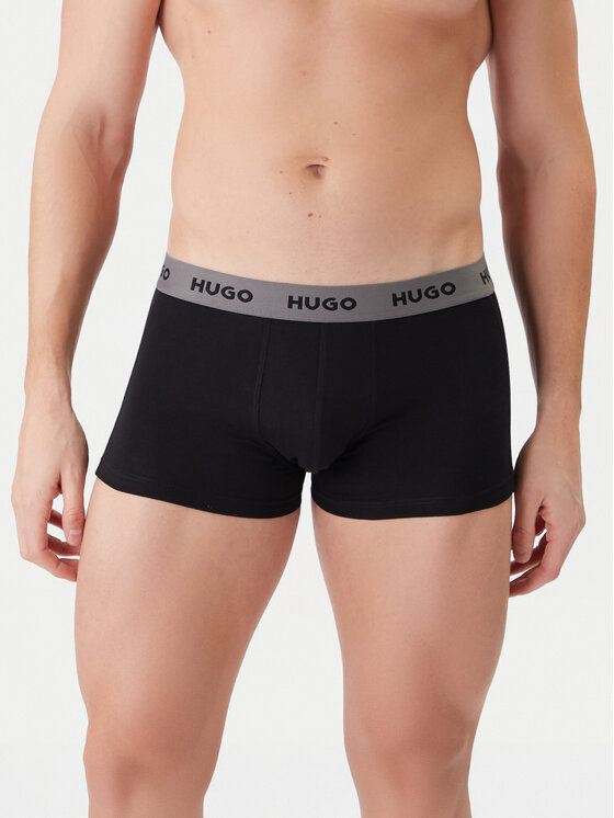 HUGO HUGO Boxer szett Triplet Design 50532550 Fekete