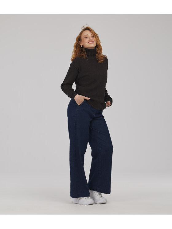 Lee Cooper Lee Cooper Jeansy LUNAR Granatowy Wide Leg