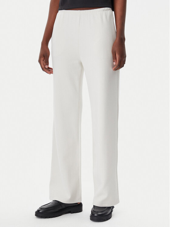 Calvin Klein Jeans Teplákové nohavice J20J225537 Écru Straight Fit