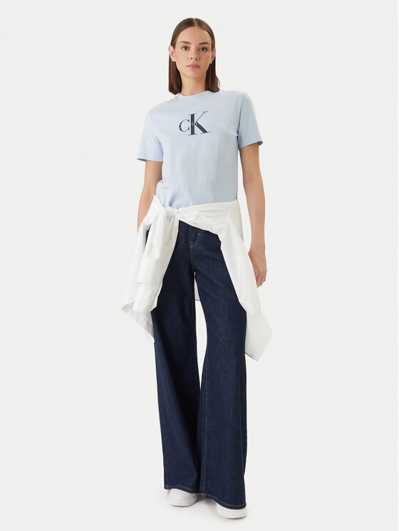 Calvin Klein Jeans Calvin Klein Jeans Marškinėliai LV047B865G Mėlyna Regular Fit