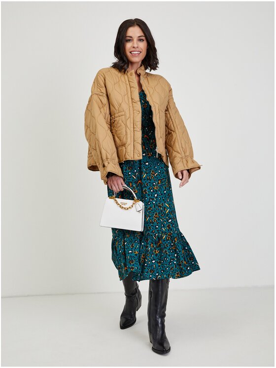 Orsay Orsay Sukienka 471689-856000__36 Zielony Regular Fit