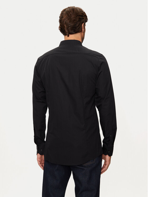 HUGO Hugo Košeľa Elisha02 50524818 Čierna Extra Slim Fit