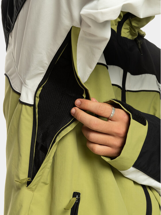 Quiksilver Quiksilver Лижна куртка Live Wire Snjt EQYTJ03408 Зелений Regular Fit