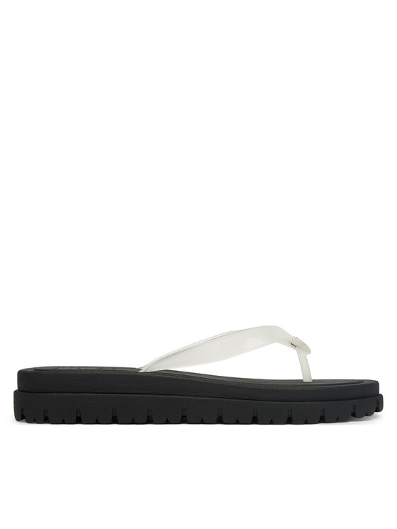Tommy Jeans Tommy Jeans Čības uz pirksta Tjw Cleated Jelly Summer Sandal EN0EN02954 Balts
