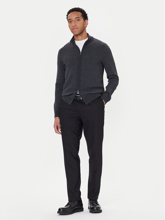 BOSS BOSS Pletena jopica H-Heterno 50549950 Siva Regular Fit