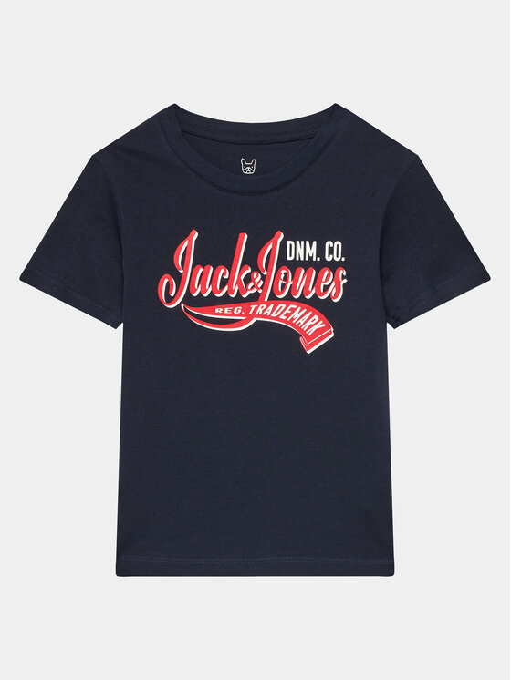 Jack & Jones Junior Jack & Jones Junior T-Shirt 12257379 Granatowy Standard Fit