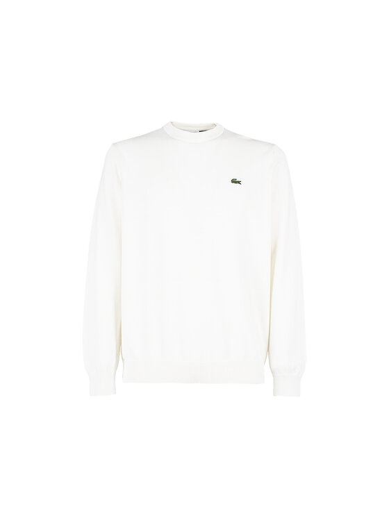 Lacoste Lacoste Sweter AH0128-70V Biały Regular Fit