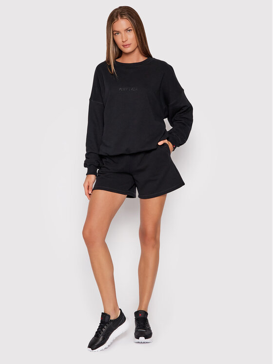 Felpa Flora PL-BL-FO-00025 Nero Oversize