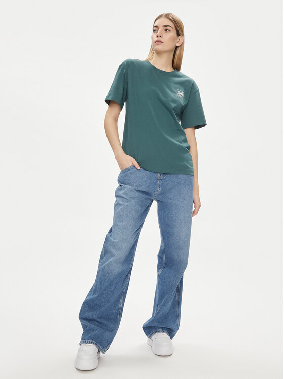 Lee Lee Póló 112350208 Zöld Relaxed Fit