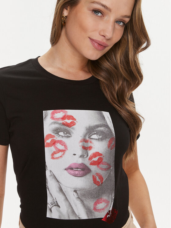 guess lips t shirt