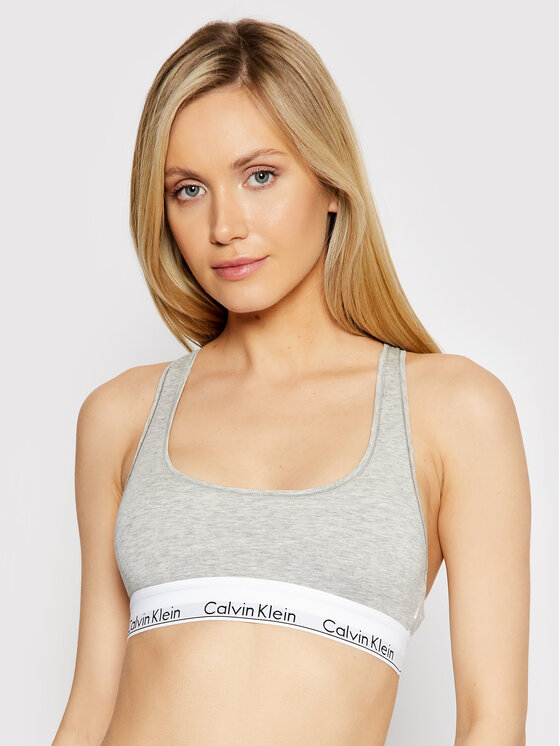 Calvin Klein Underwear Podprsenkový top F3785E Sivá