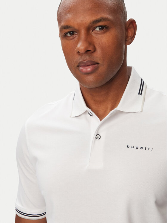 Bugatti Bugatti Poloshirt 8150-15031E Weiß Regular Fit