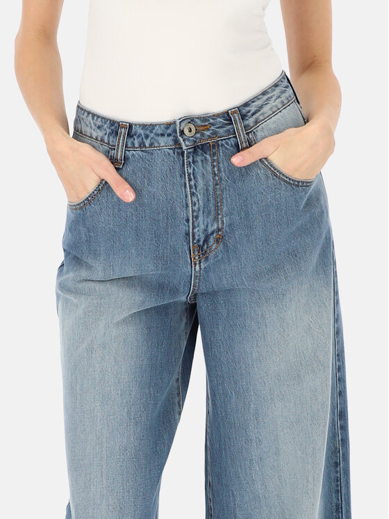 L’AF L’AF Spodnie damskie Hill Niebieski Wide Leg