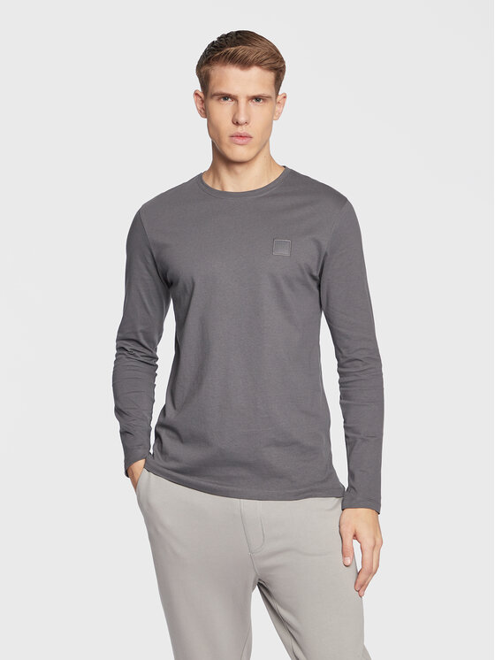Longsleeve Tacks 50476192 Grigio Regular Fit