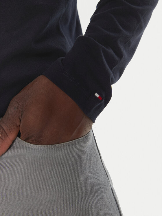 Tommy Hilfiger Tommy Hilfiger Longsleeve UM0UM03345 Blu scuro Regular Fit