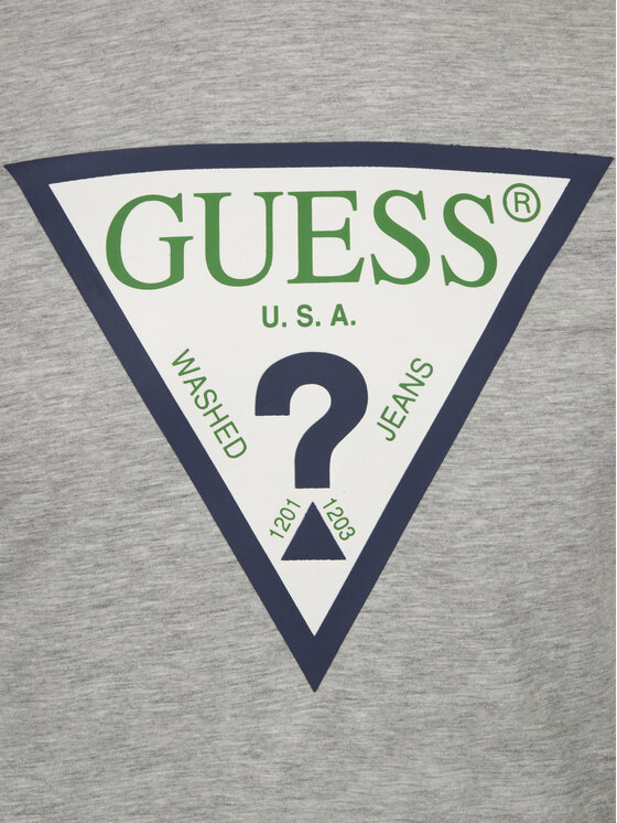 Guess Guess Тишърт M92I24 J1300 Сив Super Slim Fit