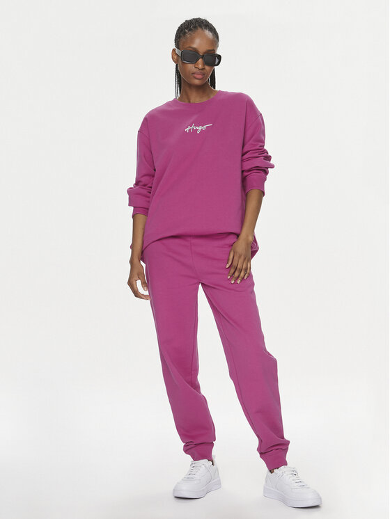 HUGO Hugo Majica dugih rukava Classic 50508558 Ružičasta Relaxed Fit