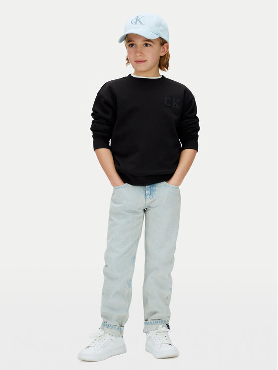 Calvin Klein Jeans Calvin Klein Jeans Mikina LVCKSJB07B Černá Relaxed Fit