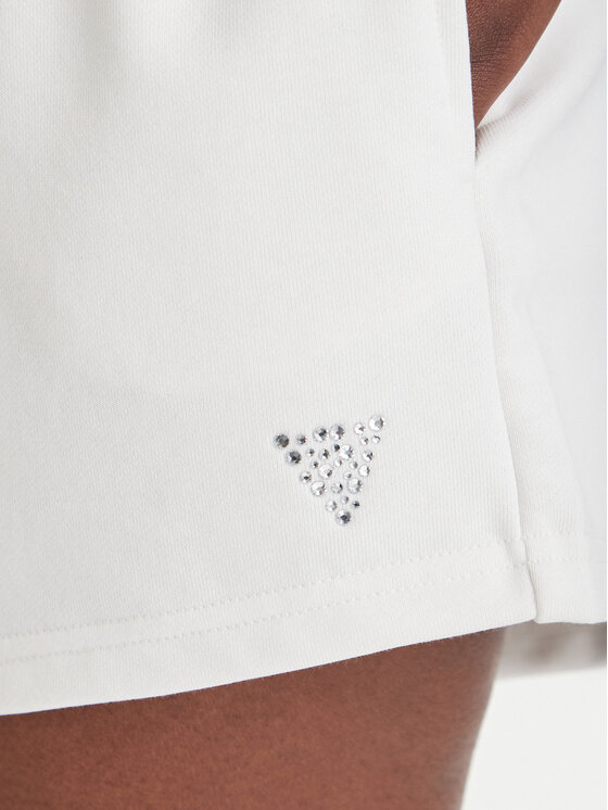 Guess Guess Sportske kratke hlače V6GD14 K3090 Bijela Regular Fit