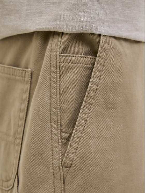 Jack&Jones Junior Jack&Jones Junior Kratke hlače iz tkanine Tony 12268938 Rjava Relaxed Fit
