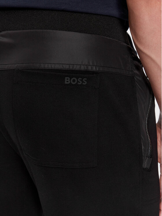 BOSS Boss Spodnie dresowe Lamont 141 50499243 Czarny Regular Fit