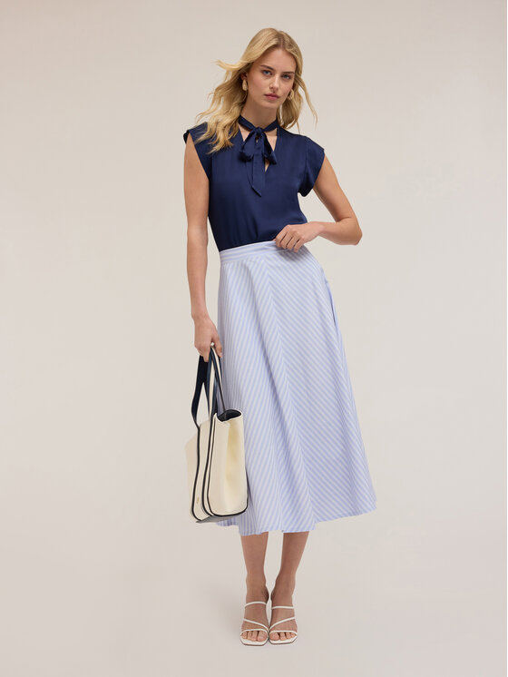 Motivi Motivi Gonna midi 1086Q001154N0S1 Turchese Flared Fit