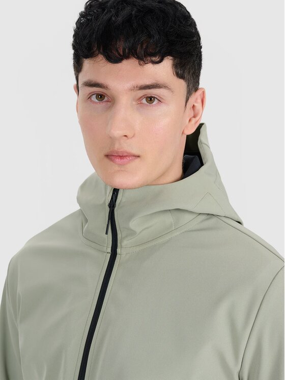 4F 4F Giacca softshell 4FWSS25TSOFM324-44S Verde Regular Fit