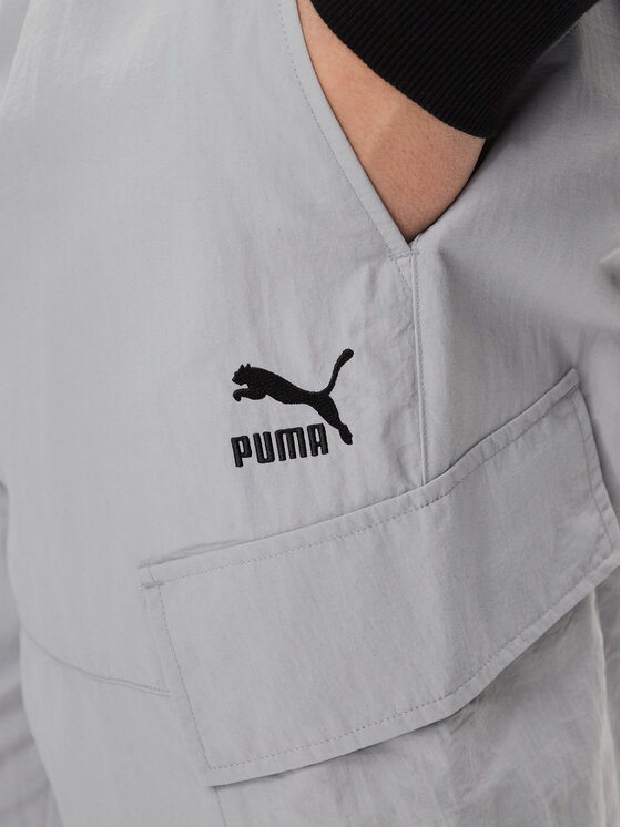 Puma Puma Spodnie dresowe Classics 624260 Szary Relaxed Fit