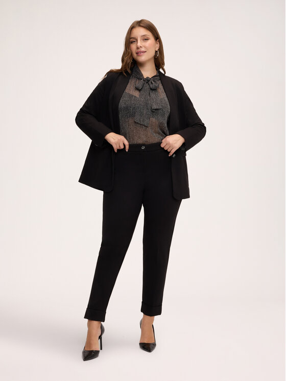 Fiorella Rubino Fiorella Rubino Pantaloni di tessuto P078L002495N033 Nero Regular Fit