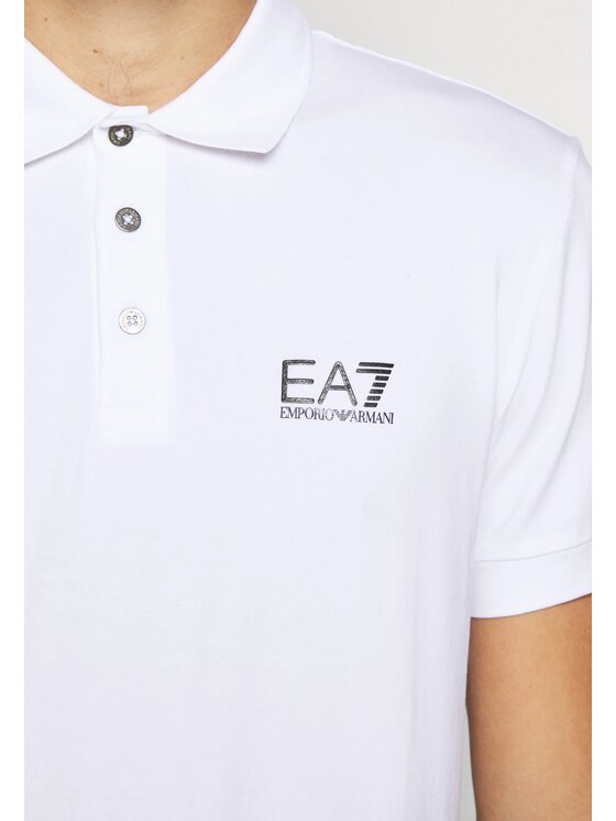 EA7 Emporio Armani EA7 Emporio Armani Polokošeľa regular Biela Active Fit
