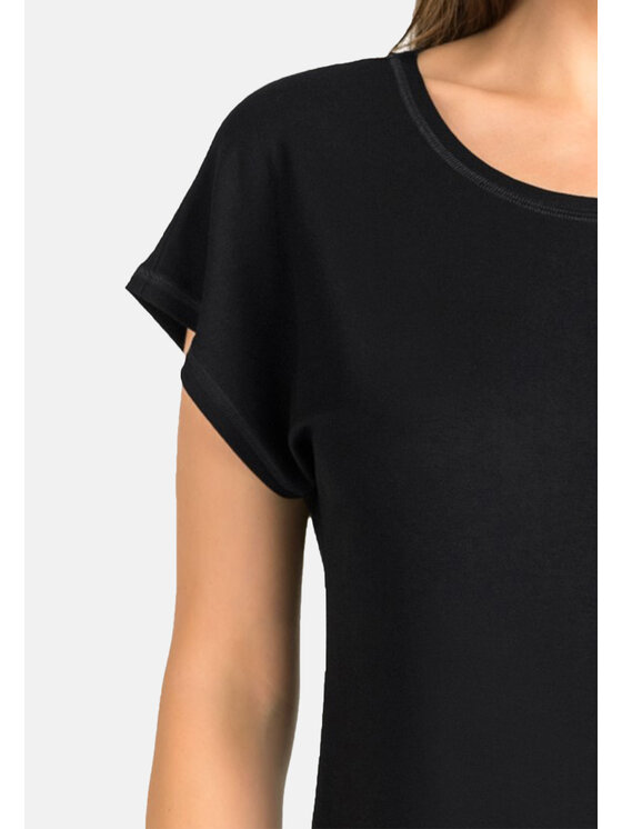 Teyli Teyli Koszula nocna Luzi Czarny Regular Fit
